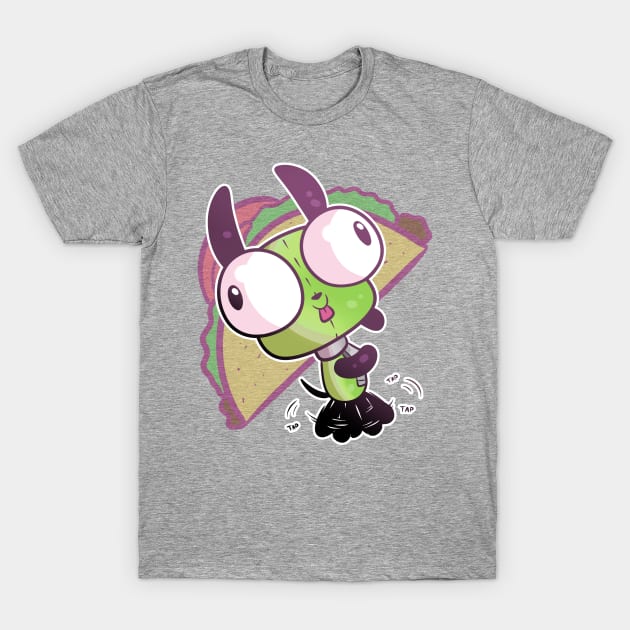 Gir Loves Tacos T-Shirt by Skaleigha